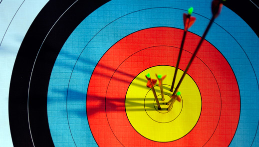 arrows-in-target